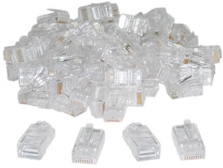 Bulk RJ45 krimpbare Connectoren