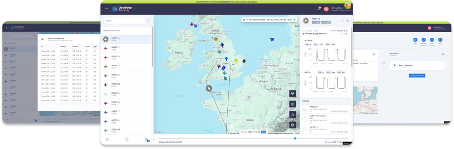 Cloudloop Tracking Screenshots